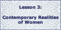 lesson 3 contemporary realities of women